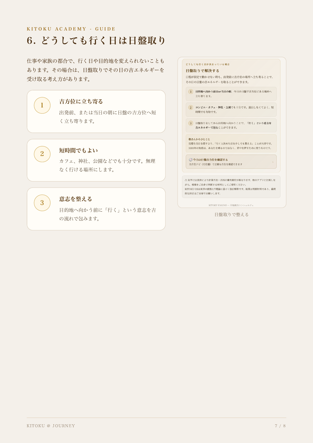 旅行吉方位の見方 7ページ目